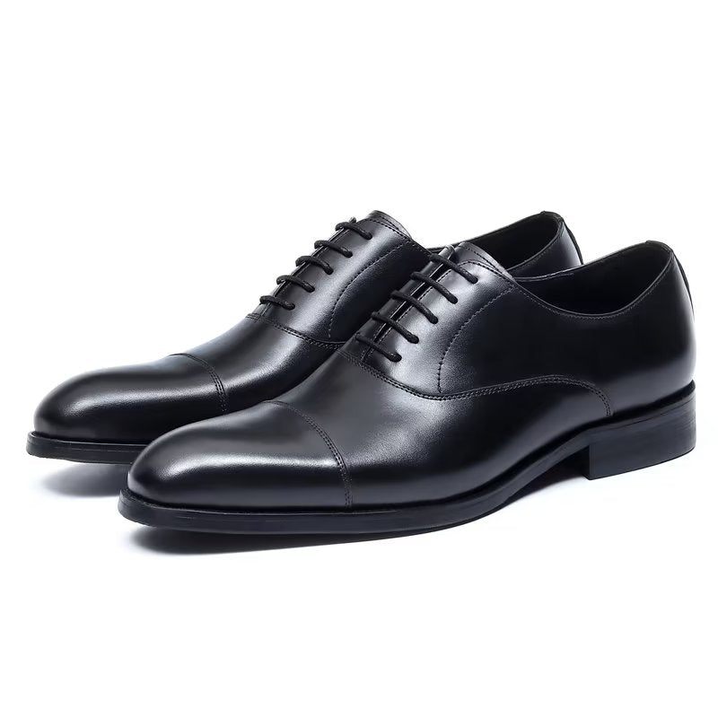 Formale Herrenschuhe Opulente Oxford-schuhe Aus Rindsleder - Schwarz