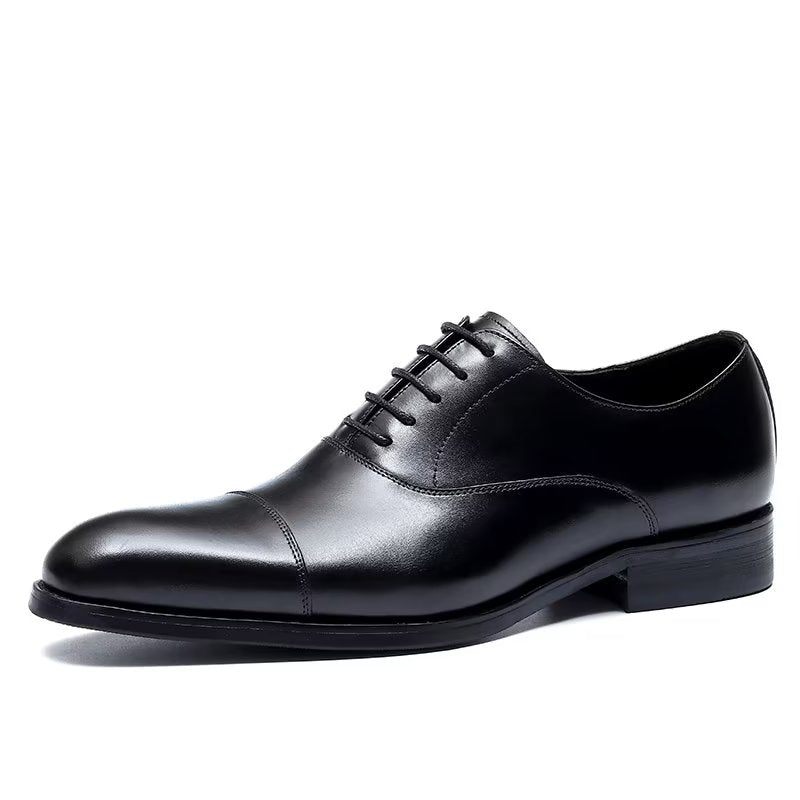 Formale Herrenschuhe Opulente Oxford-schuhe Aus Rindsleder - Schwarz