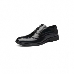 Formale Herrenschuhe Opulente Oxford-schuhe Mit Spitzer Zehenpartie