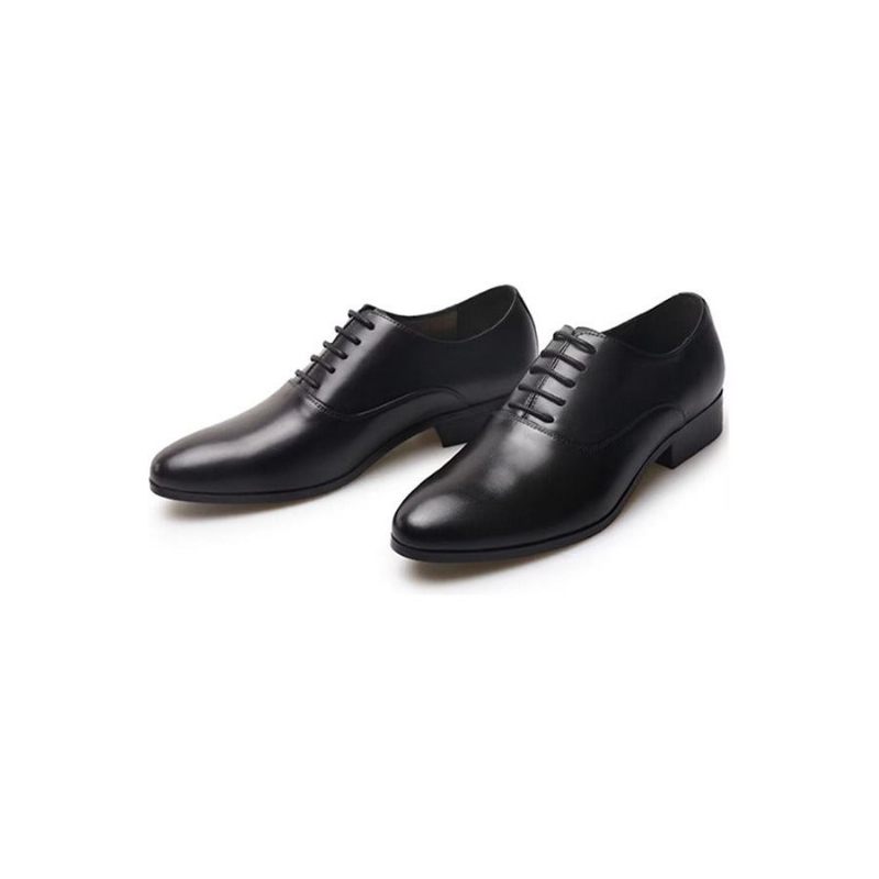 Formale Herrenschuhe Oxford-schuhe Mit Spitzer Zehenpartie - Schwarz