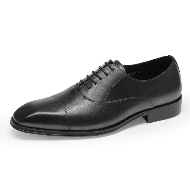 Formale Herrenschuhe Oxford-schuhe Mit Spitzer Zehenpartie - Schwarz