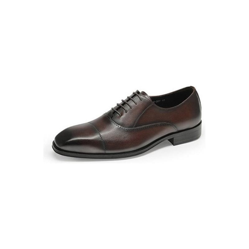 Formale Herrenschuhe Oxford-schuhe Mit Spitzer Zehenpartie - Kaffee