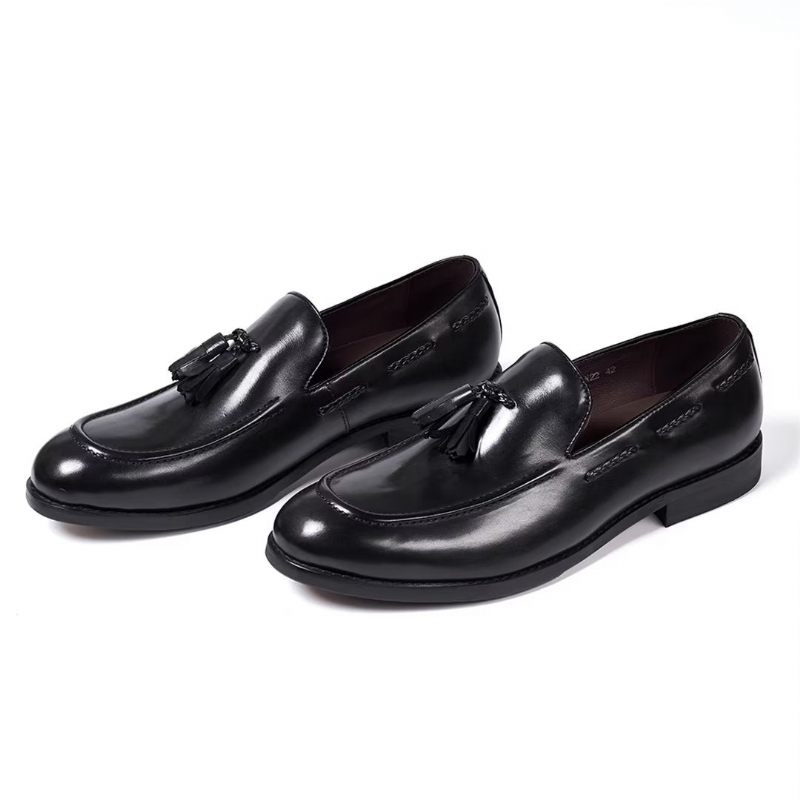 Formale Herrenschuhe Raffinierte Allure-slip-ons Aus Leder - Schwarz