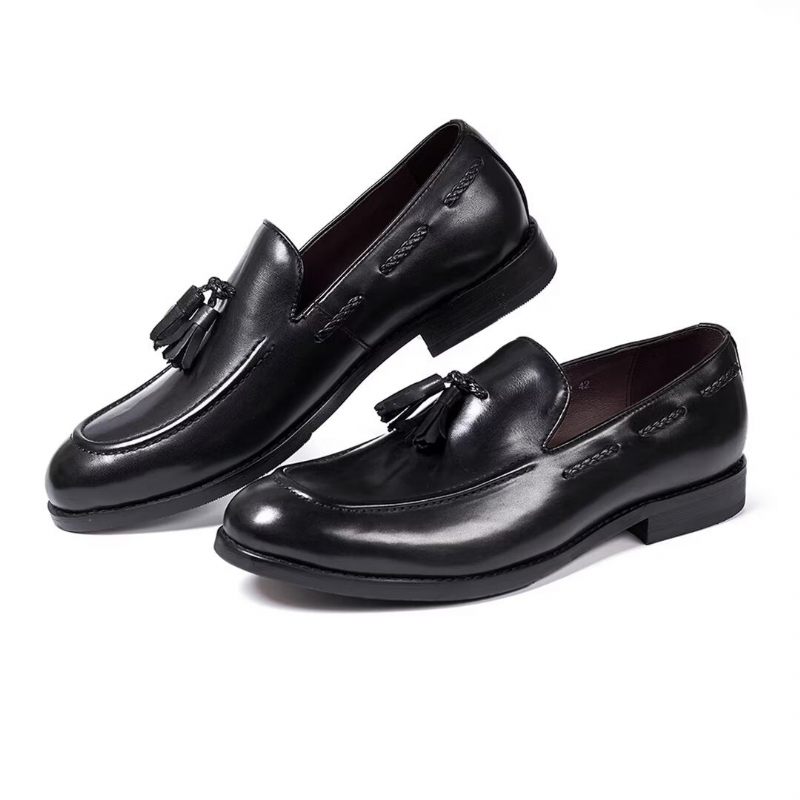 Formale Herrenschuhe Raffinierte Allure-slip-ons Aus Leder - Schwarz