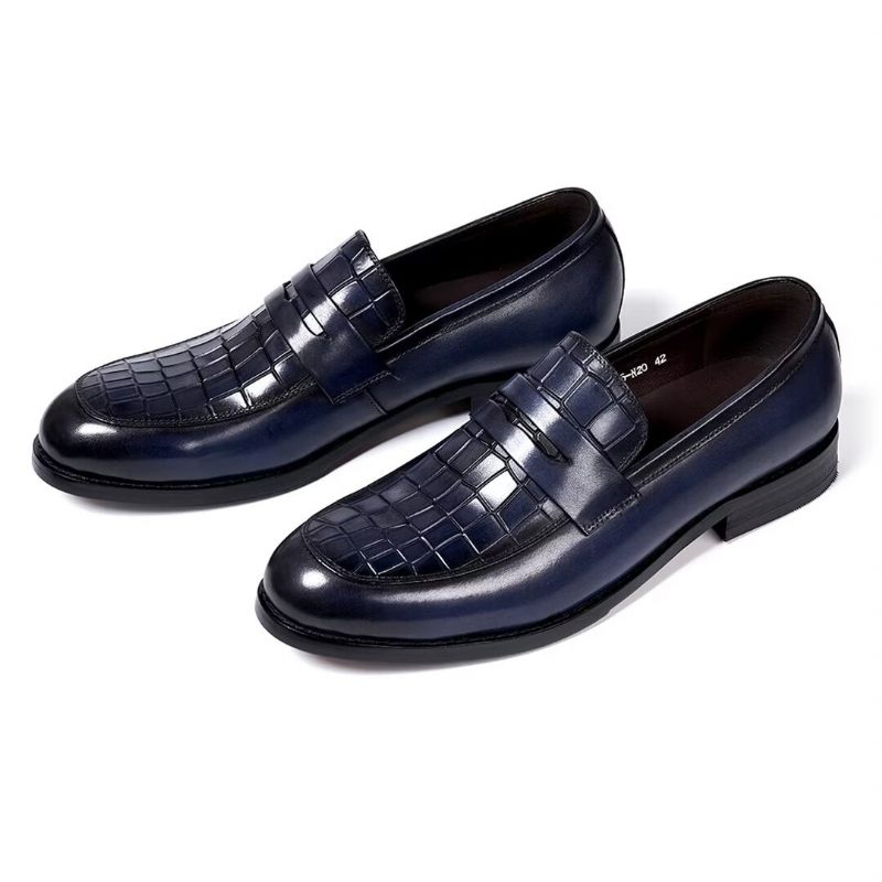 Formale Herrenschuhe Sartorial Splendor Slip-on-schuhe - Blau