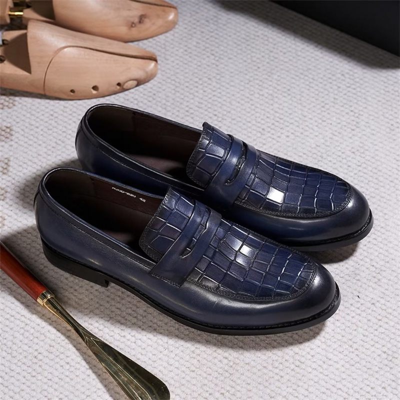 Formale Herrenschuhe Sartorial Splendor Slip-on-schuhe - Blau