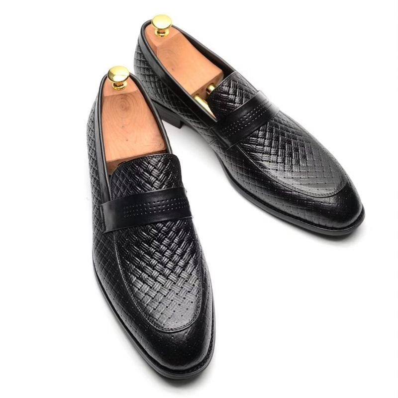 Formale Herrenschuhe Schlanke Business-slip-on-schuhe - Schwarz