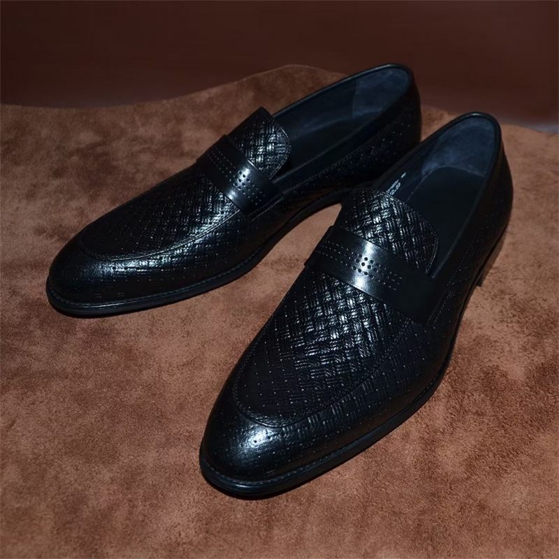 Formale Herrenschuhe Schlanke Business-slip-on-schuhe - Schwarz