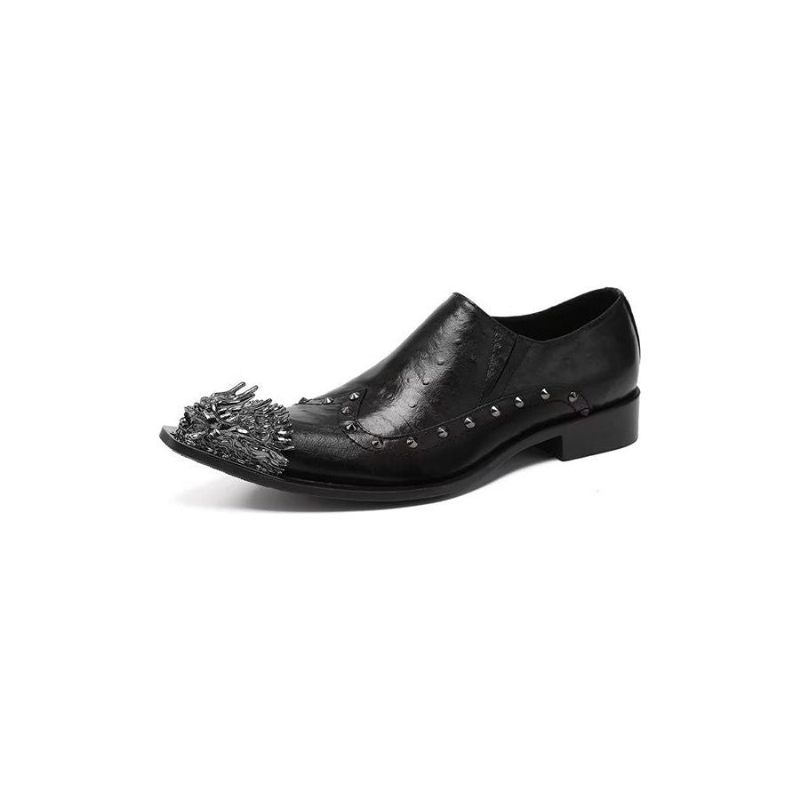 Formale Herrenschuhe Slip-on-schuhe Mit Exotischer Prägung