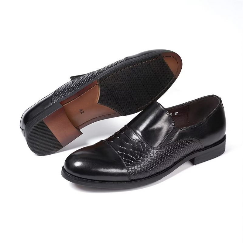 Formale Herrenschuhe Sophisticate Slip-on-leder-eleganz - Schwarz