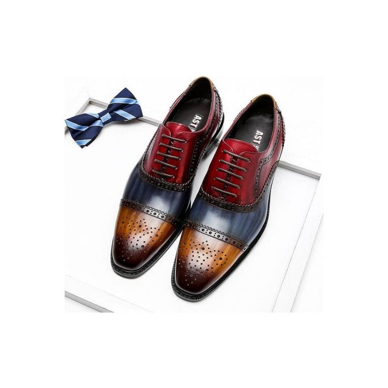 Formale Herrenschuhe Wingtip-schnür-oxfords Aus Leder - Exotisch