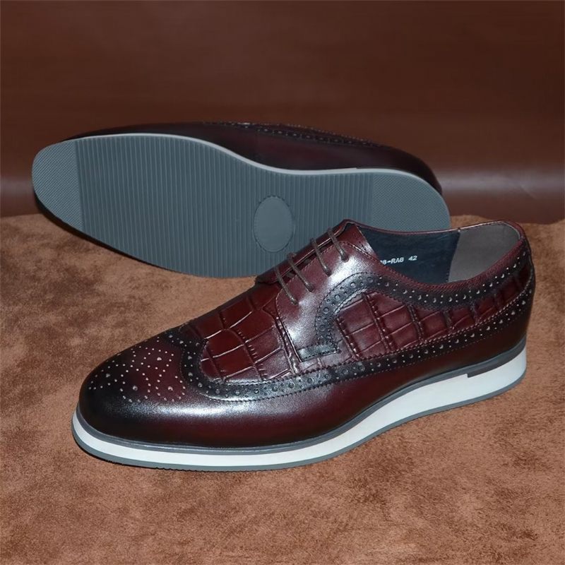 Formale Herrenschuhe „city Elegance“ Zum Schnüren - Burgund