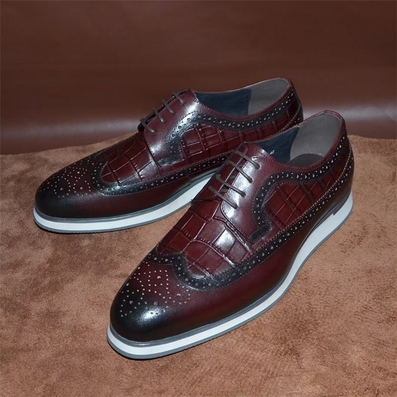 Formale Herrenschuhe „city Elegance“ Zum Schnüren - Burgund