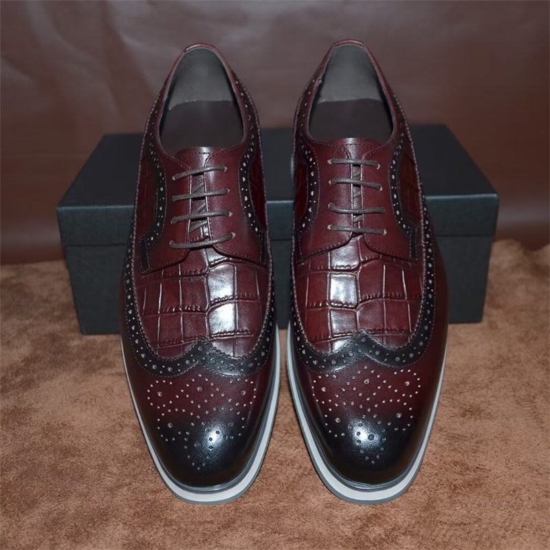 Formale Herrenschuhe „city Elegance“ Zum Schnüren - Burgund