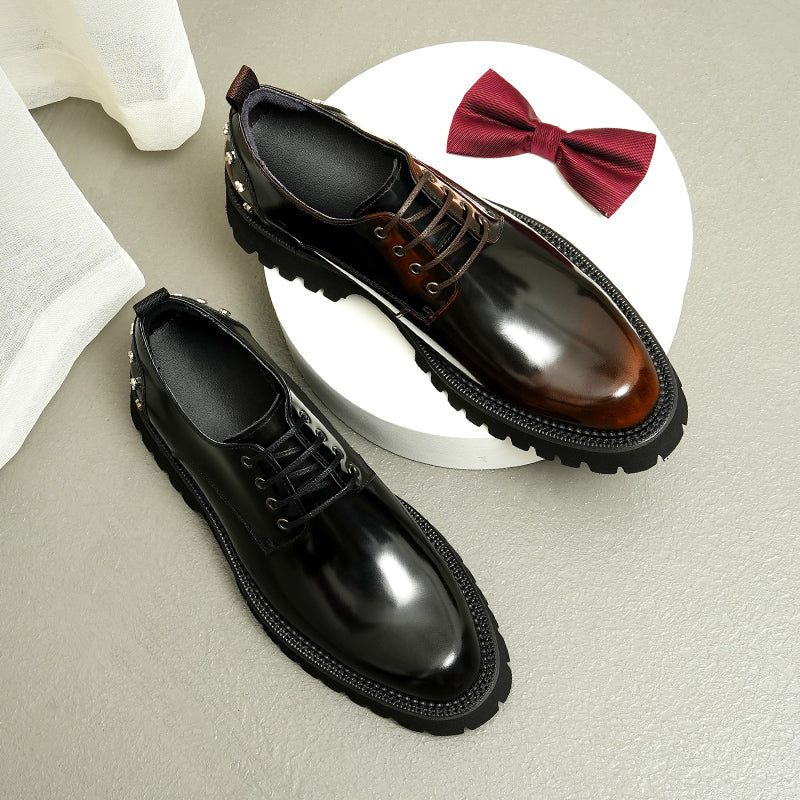 Formelle Herrenschuhe Anspruchsvolle Oxford-schuhe - Schwarz