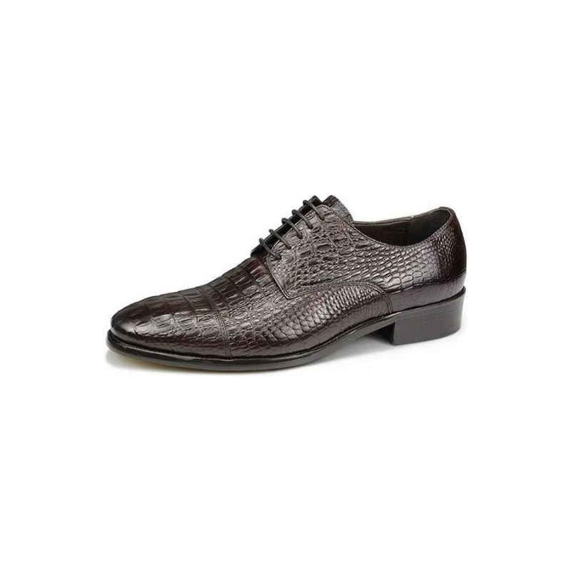 Formelle Herrenschuhe Aufwändige Opulente Brogue-schuhe Aus Krokodilleder