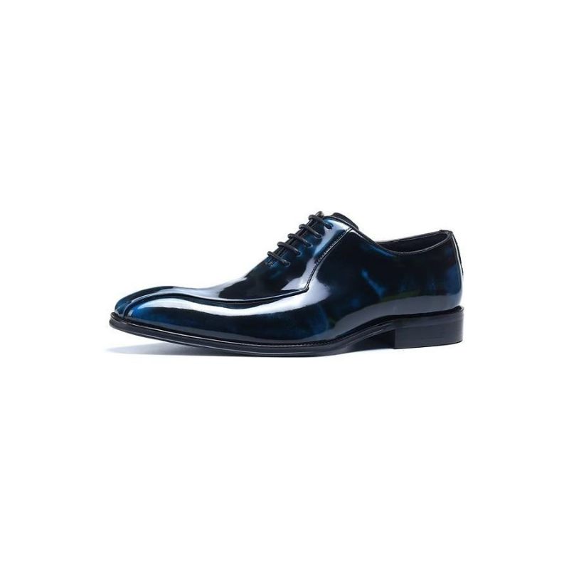 Formelle Herrenschuhe Aus Echtem Leder Oxford-schuhe - Blau