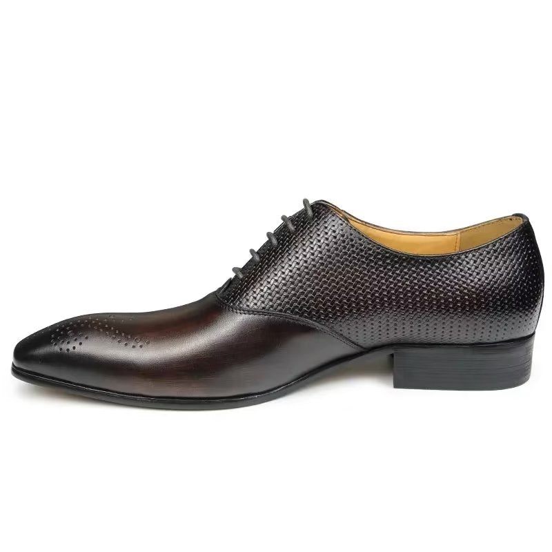 Formelle Herrenschuhe Aus Echtem Leder Schicke Hochzeits-brogue-schuhe