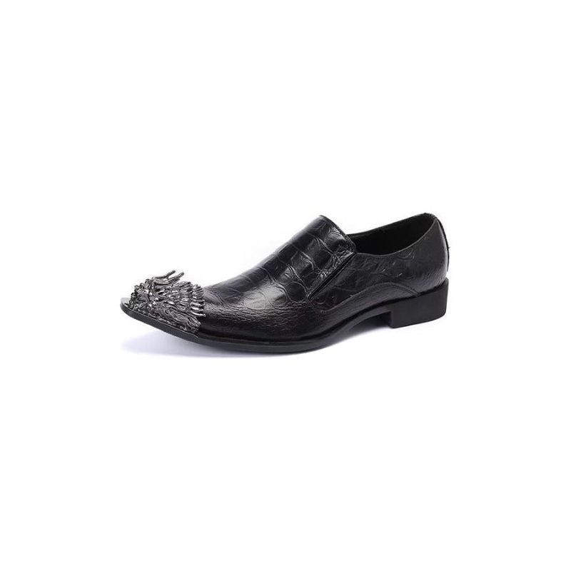 Formelle Herrenschuhe Aus Krokodilleder Elegante Slip-on-schuhe