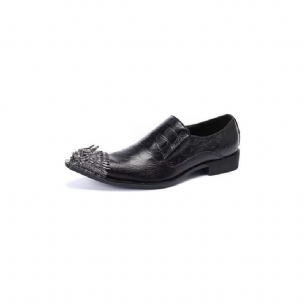 Formelle Herrenschuhe Aus Krokodilleder Elegante Slip-on-schuhe