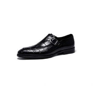 Formelle Herrenschuhe Aus Krokodilleder Elegante Slip-on-schuhe Mit Spitzer Zehenpartie