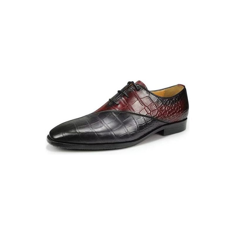 Formelle Herrenschuhe Edle Brogue-hochzeitsschuhe Aus Leder - Rot