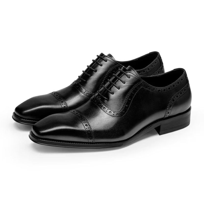 Formelle Herrenschuhe Edle Brogues - Schwarz