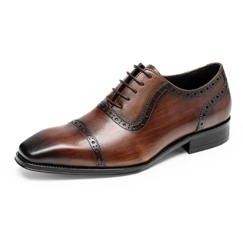 Formelle Herrenschuhe Edle Brogues - Kaffee