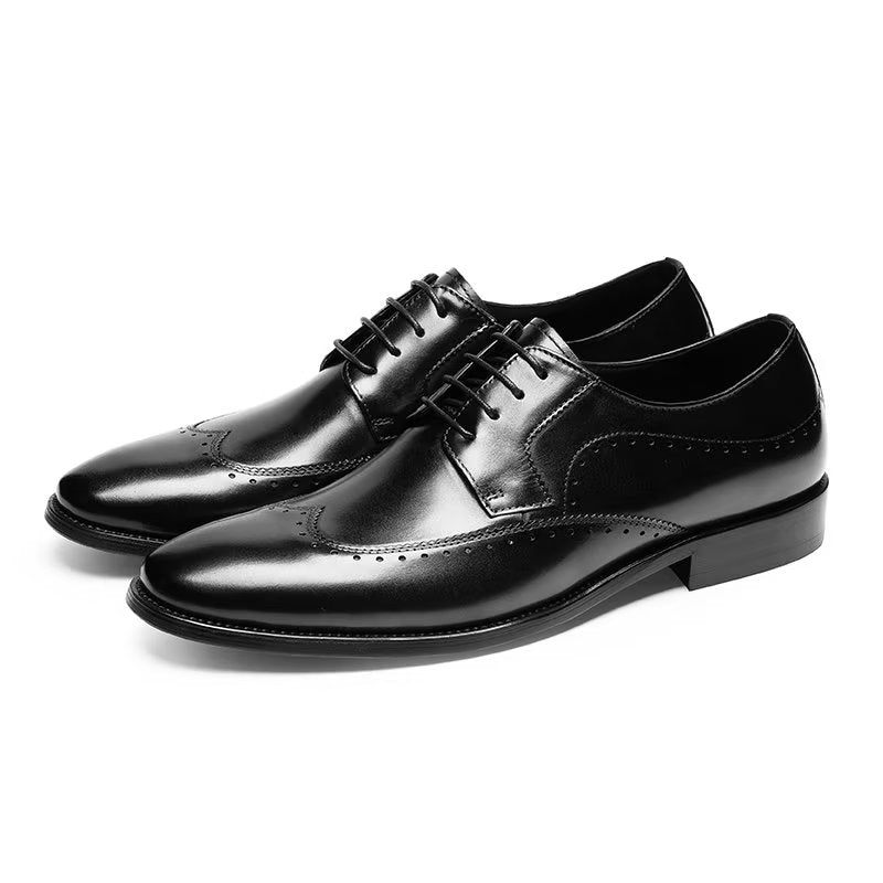 Formelle Herrenschuhe Edle Derby-schuhe - Schwarz