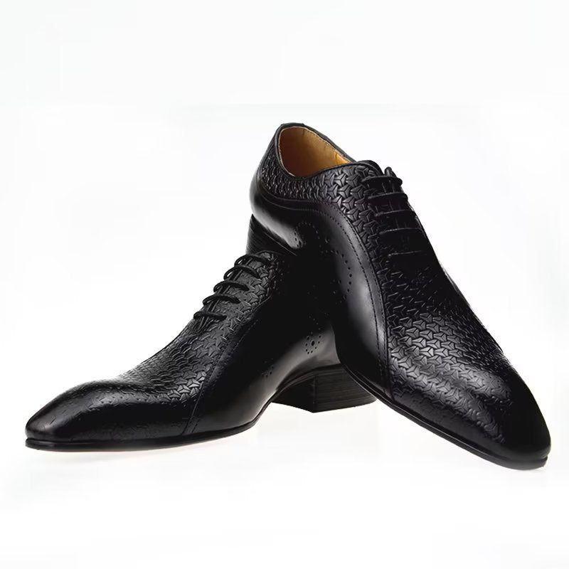 Formelle Herrenschuhe Edle Hochzeits-brogues - Schwarz