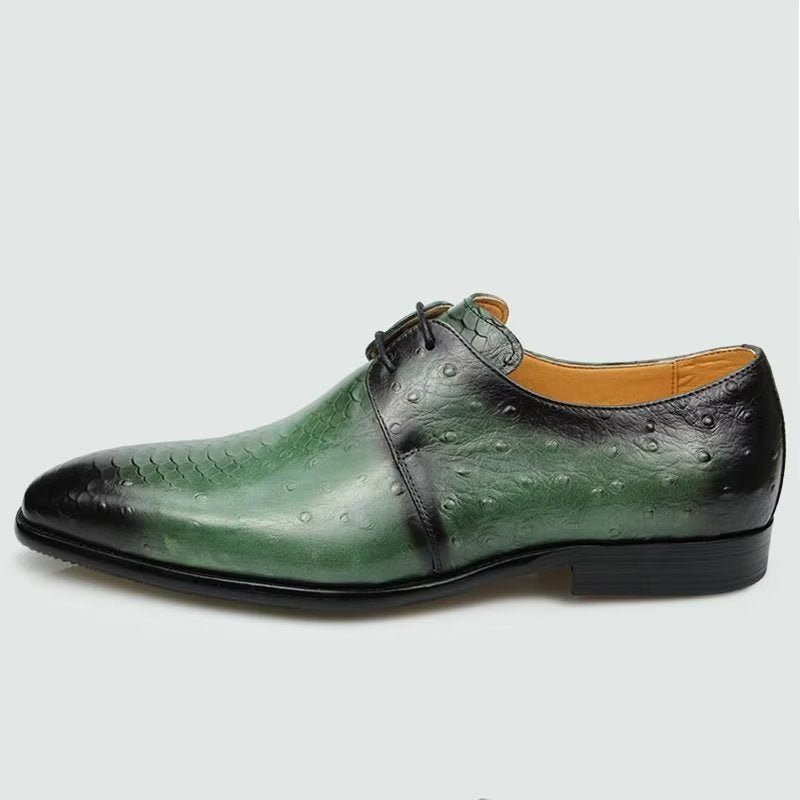 Formelle Herrenschuhe Edle Maßgeschneiderte Brogue-hochzeitsschuhe Aus Leder - Grün