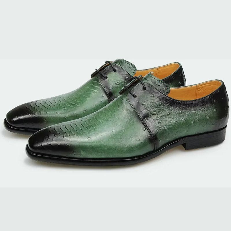 Formelle Herrenschuhe Edle Maßgeschneiderte Brogue-hochzeitsschuhe Aus Leder - Grün