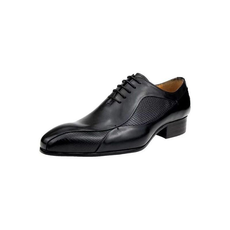 Formelle Herrenschuhe Elegante Brogue-hochzeits-oxford-lederschuhe - Schwarz