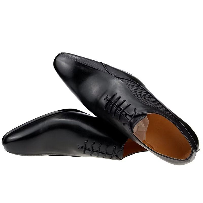 Formelle Herrenschuhe Elegante Brogue-hochzeits-oxford-lederschuhe - Schwarz