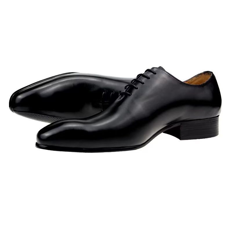 Formelle Herrenschuhe Elegante Brogue-hochzeits-oxford-lederschuhe - Schwarz