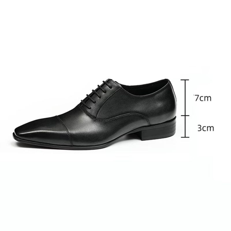 Formelle Herrenschuhe Elegante Geschnitzte Business-schuhe Aus Britischem Leder - Schwarz