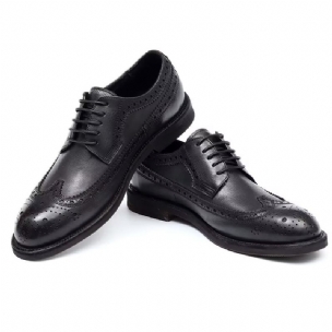 Formelle Herrenschuhe Elegante Geschnitzte Business-schuhe Aus Britischem Leder