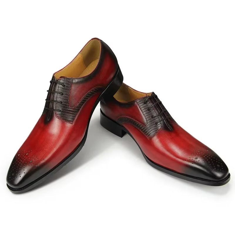 Formelle Herrenschuhe Elegante Hochzeits-brogues - Rot