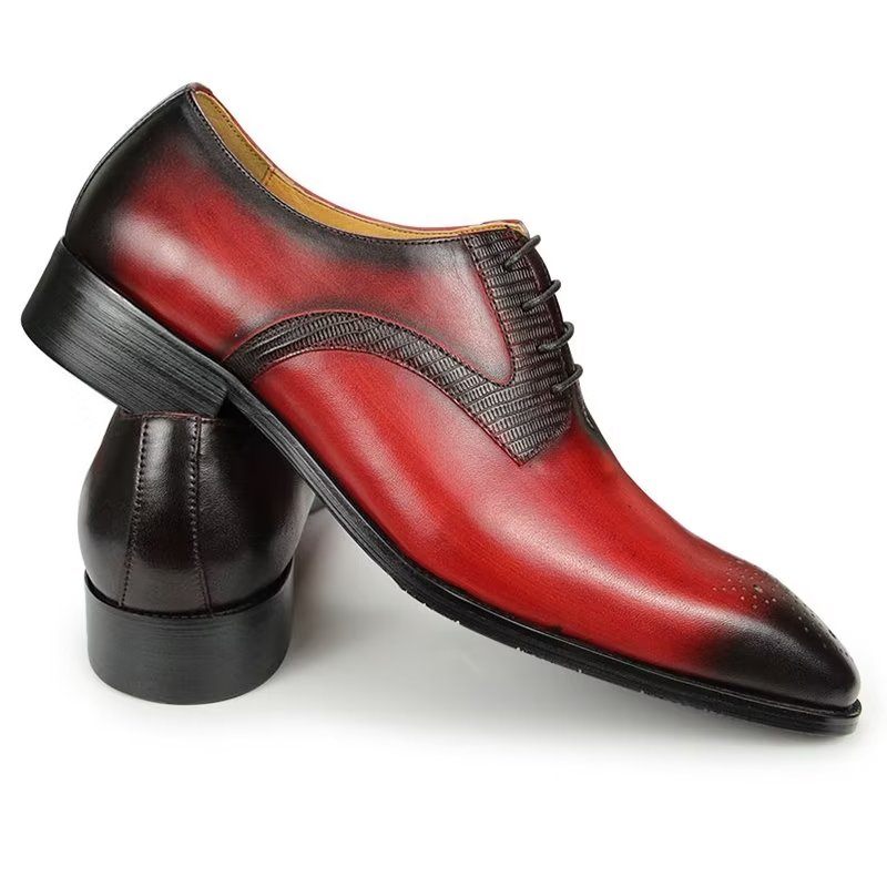 Formelle Herrenschuhe Elegante Hochzeits-brogues - Rot