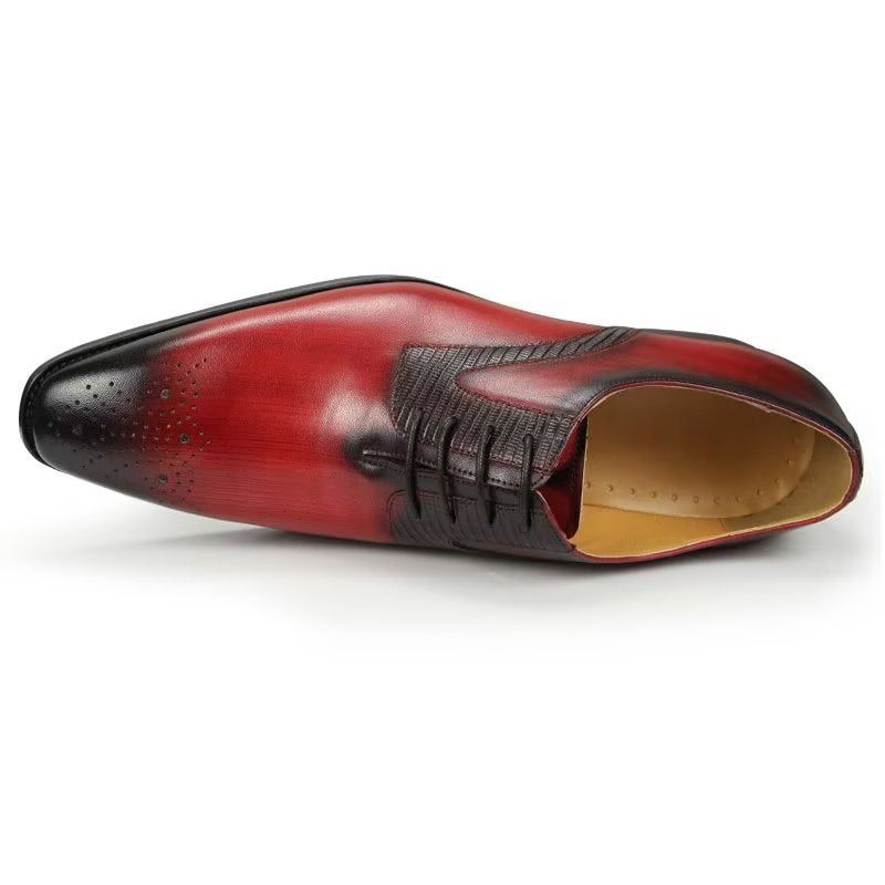 Formelle Herrenschuhe Elegante Hochzeits-brogues - Rot