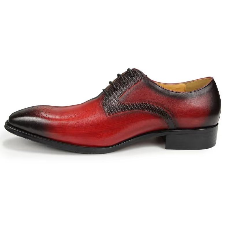 Formelle Herrenschuhe Elegante Hochzeits-brogues - Rot