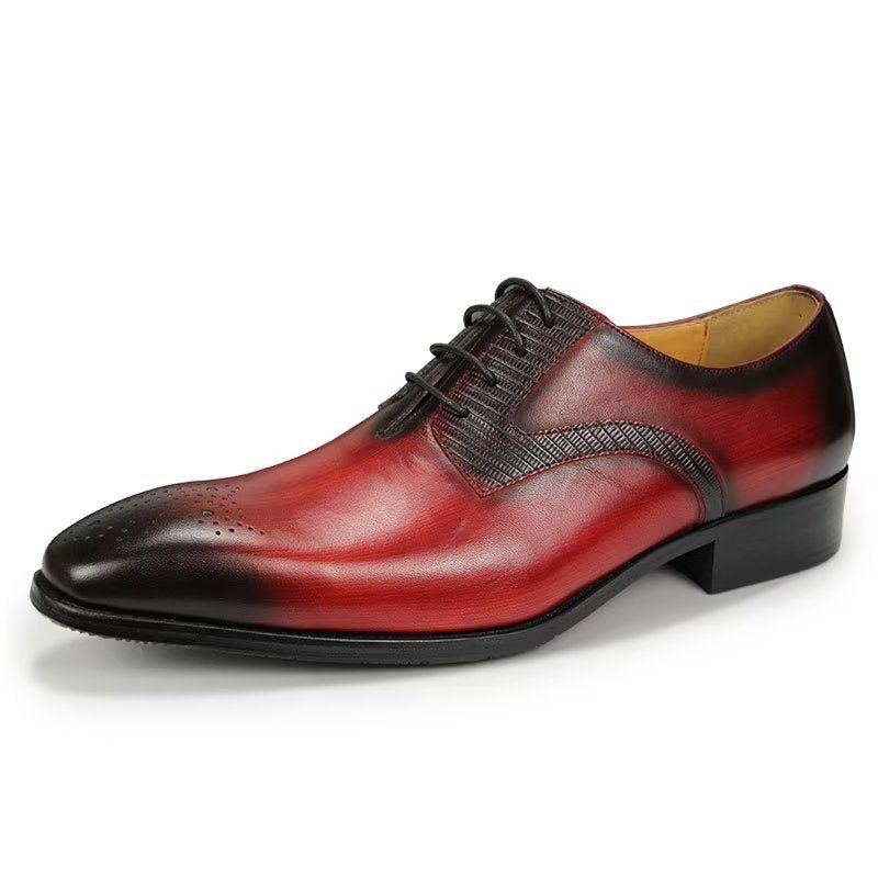 Formelle Herrenschuhe Elegante Hochzeits-brogues - Rot