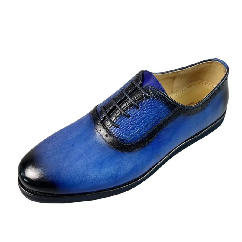 Formelle Herrenschuhe Elegante Leder-flats - Blau