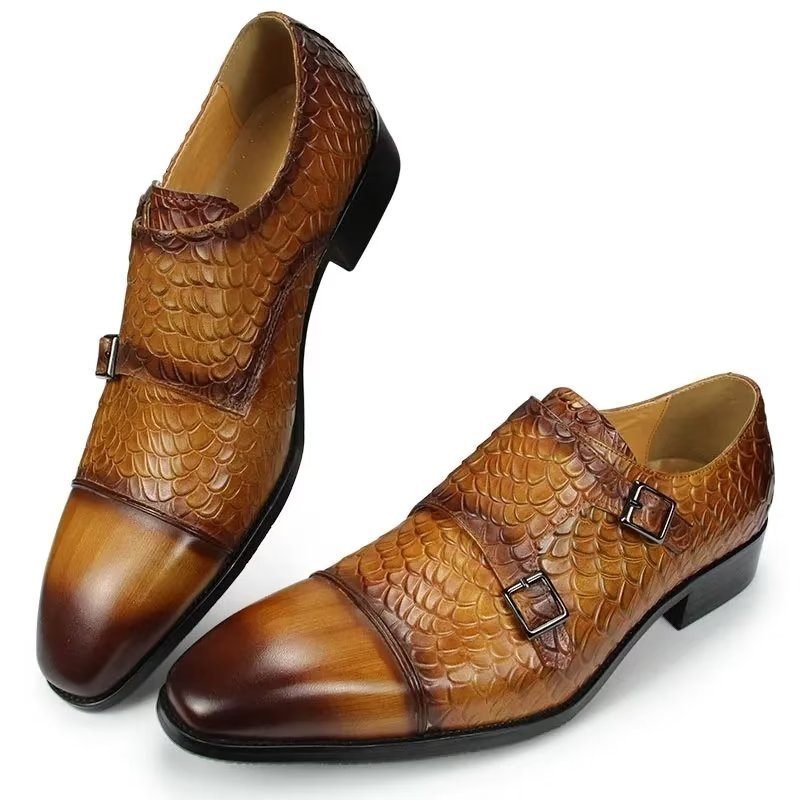 Formelle Herrenschuhe Elegante Maßgeschneiderte Brogue-hochzeitsschuhe Aus Leder - Braun