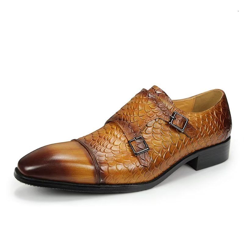 Formelle Herrenschuhe Elegante Maßgeschneiderte Brogue-hochzeitsschuhe Aus Leder - Braun