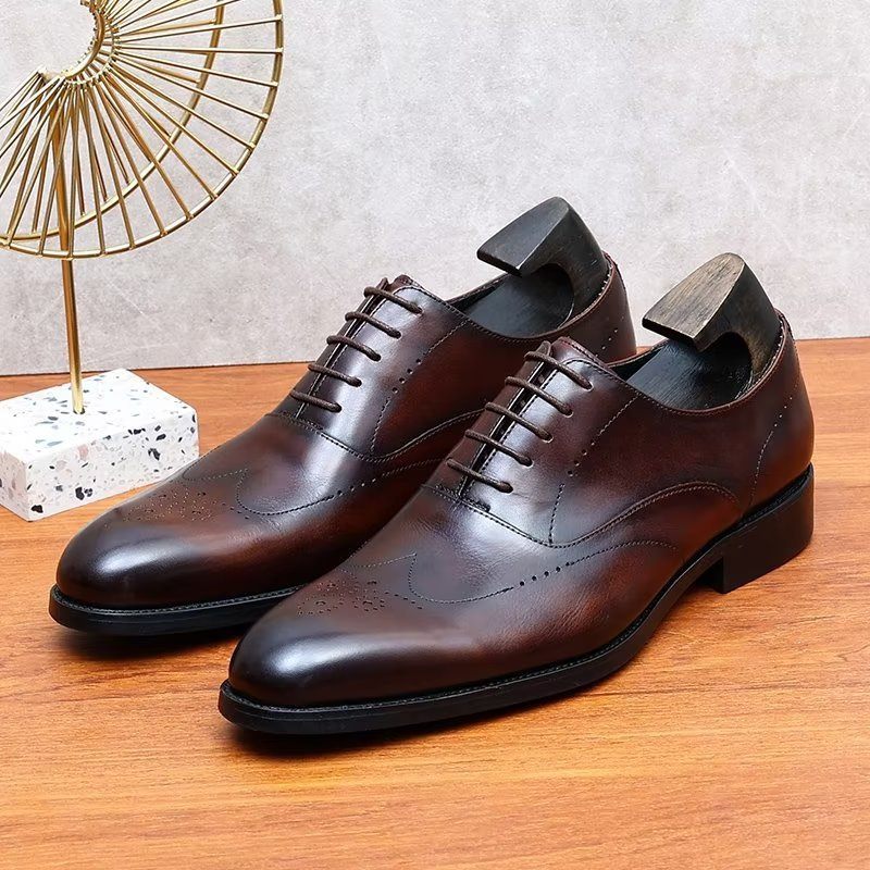 Formelle Herrenschuhe Elegante Oxford-schuhe - Kaffee