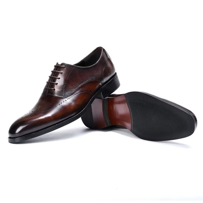 Formelle Herrenschuhe Elegante Oxford-schuhe - Kaffee