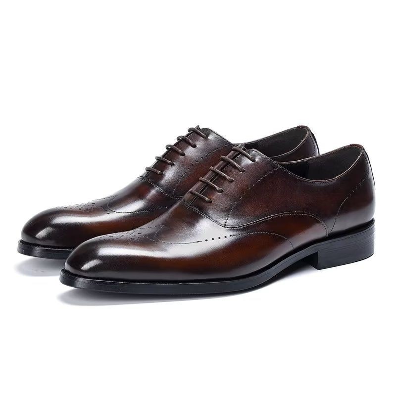 Formelle Herrenschuhe Elegante Oxford-schuhe - Kaffee