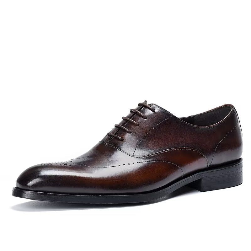 Formelle Herrenschuhe Elegante Oxford-schuhe - Kaffee