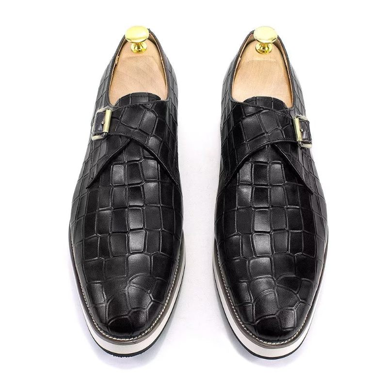 Formelle Herrenschuhe Elegante Oxford-schuhe Aus Leder Im Brogue-stil Für Hochzeiten - Schwarz